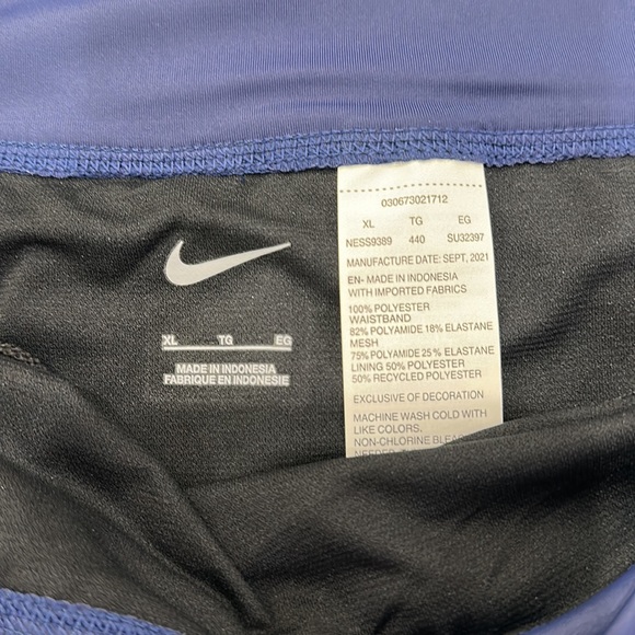 - 🩳NWT Nike Swim shorts dark blue shorts with built in panty.  Size XL - Picture 4 of 6